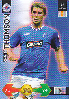 Kevin Thomson Glasgow Rangers FC 2009/10 Panini Super Strikes CL #254